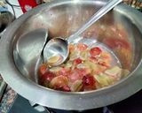 A picture of step 2 of Plum cake -loaded with dry fruits (soaked in red grapes juice).