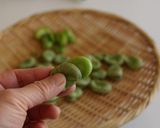 A picture of step 3 of Broad Bean & Sakura Shrimp Rice.