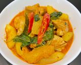 รูปขั้นตอนการทำที่ 4 ของ แกงไก่ใส่ฟักเขียว