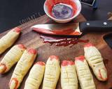 Witch finger cookies with strawberry coulis blood recipe step 12 photo
