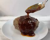 A picture of step 6 of Delicious Beef & Pork Hamburger Steak with Shiitake Powder.