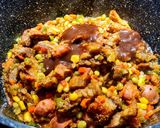 Foto del paso 5 de la receta: MEZCLA DE Arroces con Chorizo Oreado y Tocino de Cerdo🐽...!