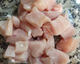 Foto del paso 1 de la receta: Pollo agridulce 🍗 con fideos de arroz 🍜
