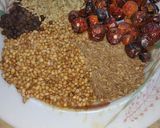 A picture of step 1 of Dum qeema.