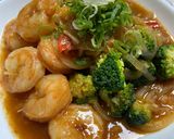 A picture of step 5 of Black pepper Prawns with Broccoli.