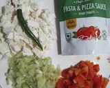 A picture of step 1 of Paneer Sandwich.