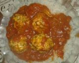 Foto del paso 6 de la receta: Albóndigas de pollo con arroz