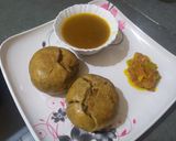 बाफला बाटी(bafhla baati recipe in hindi)) रेसिपी चरण 4 फोटो