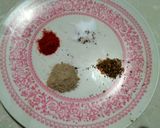 A picture of step 3 of Masala papad | Sweet and sour Masala papad platter.