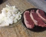 Foto del paso 1 de la receta: Churrasquitos con cebolla 🧅