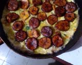 A picture of step 8 of Scrambled plantation egg frittas.