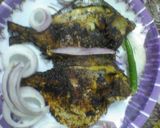 A picture of step 4 of Tandoori pomfret.