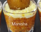 A picture of step 4 of Gajar halwa-Gulab Jamun shots.