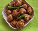 A picture of step 7 of Methi Pakoda.