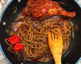 A picture of step 2 of Korean pasta.
