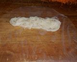 A picture of step 5 of Vietnamese spring rolls and spicy dip.