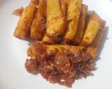 A picture of step 4 of Spicy fried yam.