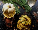 A picture of step 4 of Squash risotto mantecato.