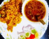 A picture of step 15 of Mutton Curry and Mutton pulao.