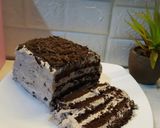 Foto langkah ke 7 dari resep Chocolate Cream Cake Ekonomis Takaran Sendok.
