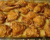 Foto del paso 5 de la receta Pollo asado con patatas, limón y vino