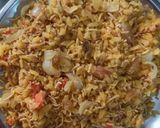 A picture of step 8 of Veg poha.