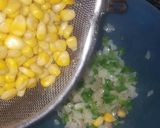 A picture of step 3 of Chessy corn chat.