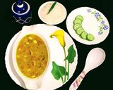 A picture of step 8 of Shahi Moong Dal.