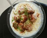 A picture of step 4 of Dahi wada.
