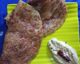 A picture of step 5 of Beetroot Cheela.