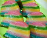 Foto langkah ke 6 dari resep Kue Lapis Pelangi takaran sendok.