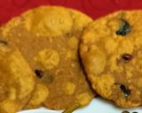 A picture of step 3 of Pumpkin Puri with mixed vegetable bhaji.