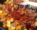 A picture of step 6 of Moussaka with a twist.