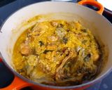 Foto del paso 5 de la receta Arroz integral caldoso con conejo, alcachofas y hierbas