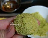 عکس مرحله 12 از دستور شیرینی توپی مغزدار 🍘 (با زرده پخته،بدون همزن)