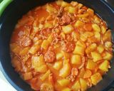 Foto del paso 4 de la receta Papas con chorizo picante y carne picada