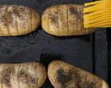 A picture of step 3 of Hasselback Potato.
