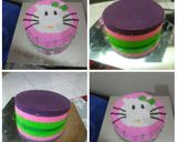 Foto langkah ke 6 dari resep Kue tart simple dan ekonomis(rainbow cake).