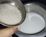 A picture of step 3 of Skimmed sago milk.