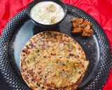 आलू प्याज़ का पराठा (aloo pyaz ka paratha recipe in Hindi) रेसिपी चरण 4 फोटो