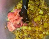 A picture of step 4 of Aloo Methi.