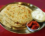 A picture of step 5 of Paneer stuffed masala parotta.