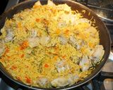 A picture of step 5 of Basmati Rice with Chicken, Jon Style.