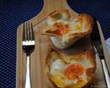 A picture of step 9 of Eggs in bread basket.