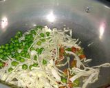 A picture of step 9 of Fried rice with shashlik masala.
