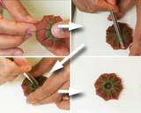Nerikiri-Wagashi like sweet "Gazania" made from chestnut puree recipe step 9 photo