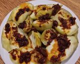 A picture of step 2 of Steam Eggplant with Xo Sauce.