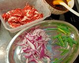A picture of step 1 of Teriyaki Thin Sliced Beefs.
