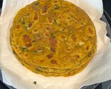 A picture of step 6 of Avocado 🥑 Methi Thepla Wrap🌯.