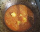 A picture of step 4 of Raw Banana Kofta Dalna (Bengali style).